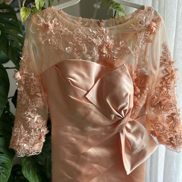 LT Lanting Bride  Dress With Flower Appliqué - Picture 3 of 15